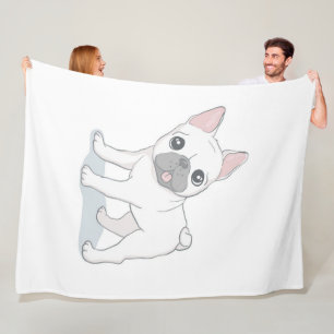 Niedlicher Hundewelpen Geschenk für Hundeliebhab Fleecedecke