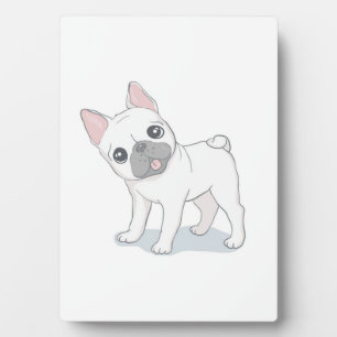 Niedlicher Hundewelpen Geschenk für Hundeliebhab Fotoplatte