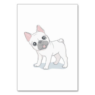 Niedlicher Hundewelpen   Geschenk für Hundeliebhab Tischnummer