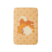 Niedlicher HundKawaii Spitz Badematte (Vorderseite Vertikal)