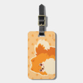 Niedlicher HundKawaii Spitz Gepäckanhänger (Vorderseite vertikal)