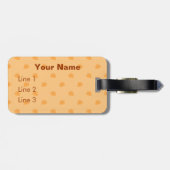 Niedlicher HundKawaii Spitz Gepäckanhänger (Rückseite horizontal)