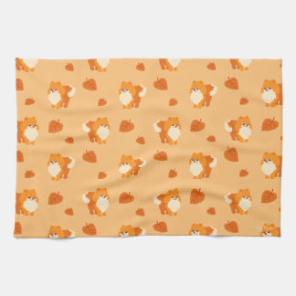 Niedlicher HundKawaii Spitz Geschirrtuch