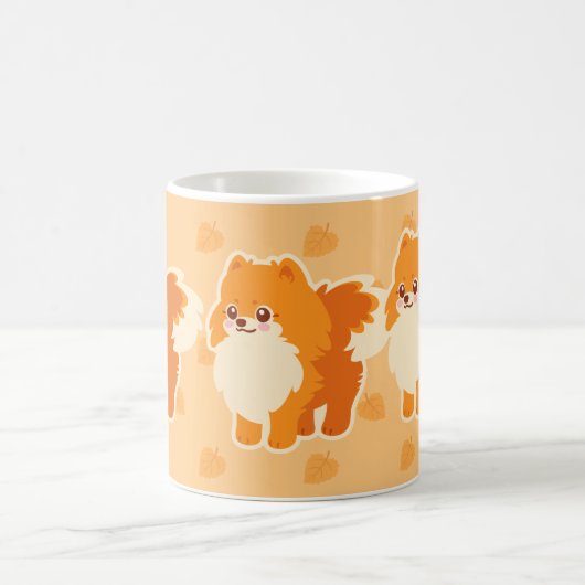 Niedlicher HundKawaii Spitz Kaffeetasse (Mittel)