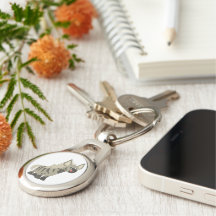 Niedlicher hungriger Cartoon gestreift Hyena Metal