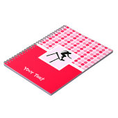 Niedlicher Hürdenspringer Notizblock (Linke Seite)