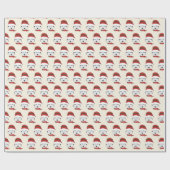 Niedlicher Husky mit Winterhut - Niedliche Weihnac Geschenkpapier (Flach)