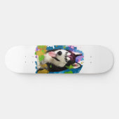 Niedlicher Husky. Skateboard (Horizontal)