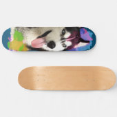 Niedlicher Husky. Skateboard (Horizontal)