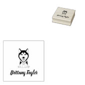 Niedlicher Husthund Gummistempel (Stempel)