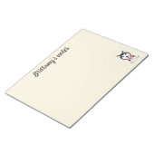 Niedlicher Husthund Notizblock (angewinkelt)