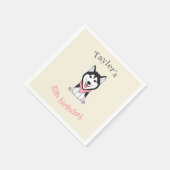 Niedlicher Husthund Serviette (Ecke)