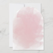 Niedlicher Hut, der ein Blatt trägt, das auf einem Einladung (Rückseite)