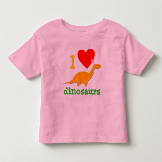 Niedlicher i-Liebe-Dinosaurier-T - Shirt (Vorderseite)
