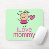 Niedlicher i-Liebe-Mama-T - Shirt Mousepad (Mit Mouse)