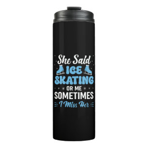Niedlicher Ice Rink synchronisiert ruft an Thermosbecher