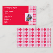 Niedlicher Ice-Skate Visitenkarte (Vorne/Hinten)