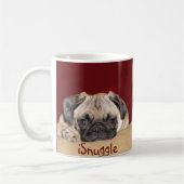 Niedlicher iCuddle Mops-Welpe Kaffeetasse (Links)
