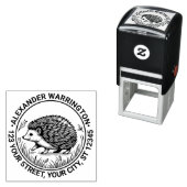 Niedlicher Igel #2 Name Rücksendeadresse Permastempel (Beispiel)