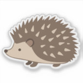 Niedlicher Igel Aufkleber (Vorderseite)