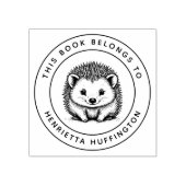 Niedlicher Igel Baby Dieses Buch gehört zum Namen Gummistempel (Prägung)