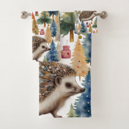 Niedlicher Igel Badhandtuch Set