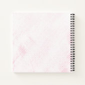 Niedlicher Igel Benutzerdefinierter Text rosa Notizblock (Rückseite)