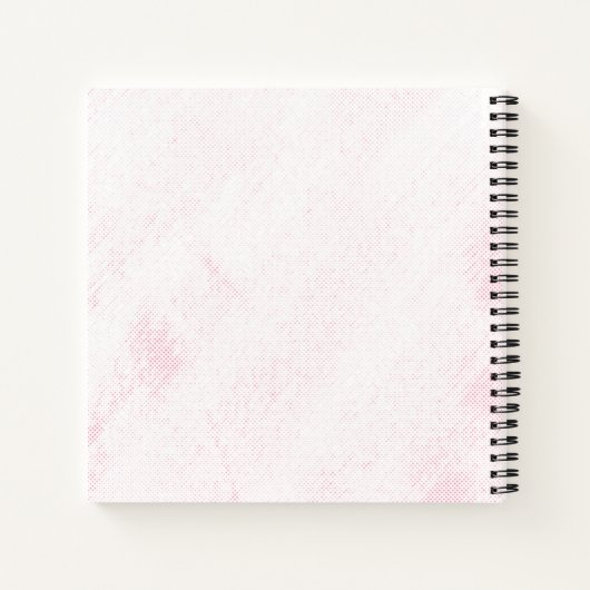 Niedlicher Igel Benutzerdefinierter Text rosa Notizblock (Rückseite)