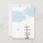 Niedlicher Igel Bicycle Baby Dusche Dankeskarte (Rückseite)