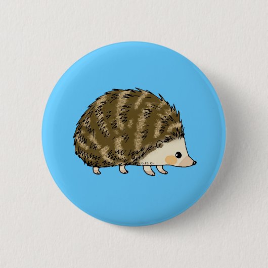 Niedlicher Igel Button (Vorderseite)
