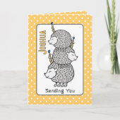 Niedlicher Igel Cartoon Glücklicher Geburtstag für Karte (Vorderseite)