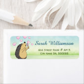 Niedlicher Igel Cartoon Seifenblase - Herzbeschrif (Insitu)