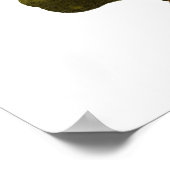 Niedlicher Igel Couple and Mushrooms Poster (Ecke)