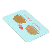 Niedlicher Igel Couple in Liebe Magnet (Rechte Seite)
