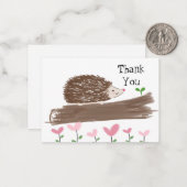 Niedlicher Igel Dankeschön Karte (Vorderseite/Rückseite Beispiel)