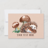 niedlicher Igel Dankeskarte (Vorderseite)