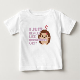 Niedlicher Igel, den ich wirklich gerne Igel mag, Baby T-shirt