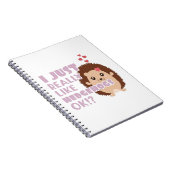 Niedlicher Igel, den ich wirklich gerne Igel mag, Notizblock (Rechte Seite)