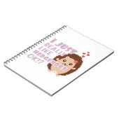 Niedlicher Igel, den ich wirklich gerne Igel mag,  Notizblock (Linke Seite)