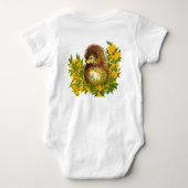 Niedlicher Igel Designed Baby Jersey Bodysuit Baby Strampler (Rückseite)