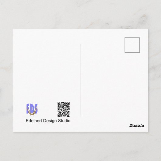 Niedlicher Igel DIY Postkarte (Rückseite)