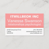 Niedlicher Igel. Es wird okay sein, inspirierend Visitenkarte (Rückseite)