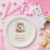 Niedlicher Igel Fall Woodland Kinderdusche Pappteller (Party)