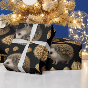 Niedlicher Igel farbenfroh Geschenkpapier