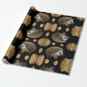 Niedlicher Igel farbenfroh Geschenkpapier (Ungerollt)
