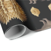 Niedlicher Igel farbenfroh Geschenkpapier (Rolleneckpunkt)