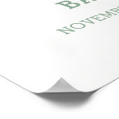 Niedlicher Igel Farm Traktor Kinderdusche Willkomm Poster (Ecke)