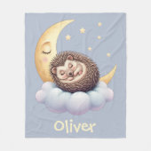 Niedlicher Igel Fleecedecke (Vorderseite)