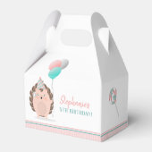 Niedlicher Igel Geburtstag Geschenkschachtel (Rückseite)