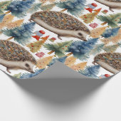 Niedlicher Igel Geschenkpapier (Ecke)